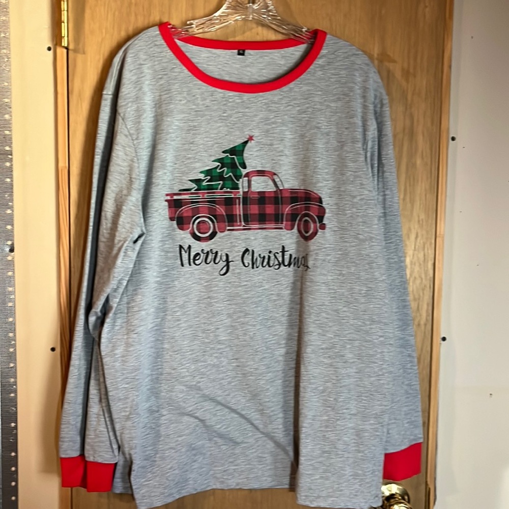Mens XL Christmas PJ long sleeve top worn once good condition